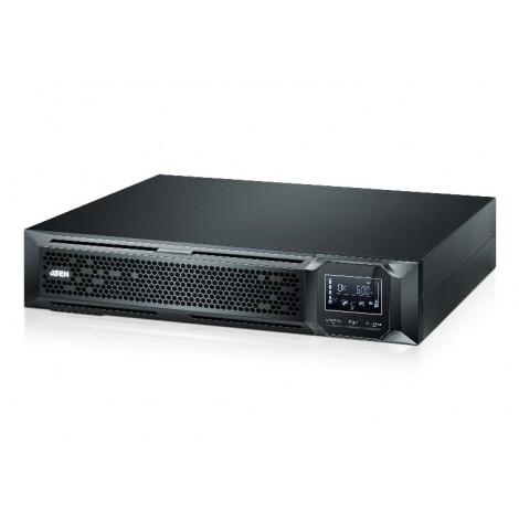 Aten 1500VA/1500W Professional Online UPS with USB/DB9 connection, 8 IEC C13 outlets, EPO and RJ port surge protection (includes 2 YRS Advanced WTY)