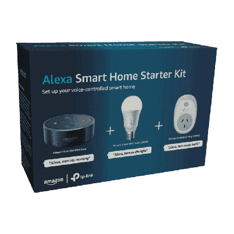 AMAZON ALEXA SMART HOME STARTER KIT - SMART LIGHT BULB + SMART POWER PLUG