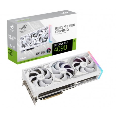 ASUS nVidia GeForce ROG-STRIX-RTX4090-O24G-WHITE RTX 4090 24GB GDDR6X White OC Edition