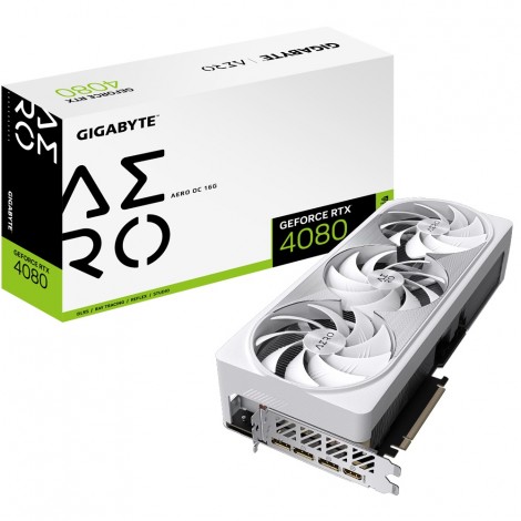 Gigabyte nVidia GeForce 4080 AERO OC-16GD 1.0 16G ATX GDDR6X 2535 MHz PCIE4.0 1.4a *3 HDMI 2.1 *1