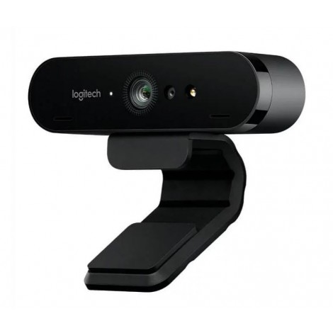 Logitech BRIO 4K Ultra HD Webcam HDR RightLight3 5xHD Zoom Infrared Sensor Video Conferencing Streaming Recording Windows Hello (Alt.960-001105)