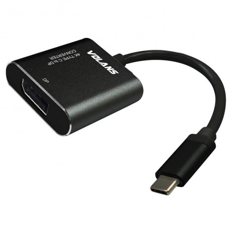 Volans VL-UCDP Aluminium USB-C to DP DisplayPort Adapter Converter (4k/60Hz)