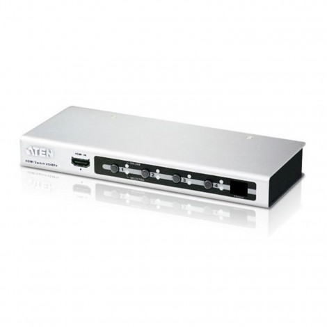 Aten VanCryst 4 Port HDMI Video Switch with Audio and Infra-Red Remote Control VS-481A