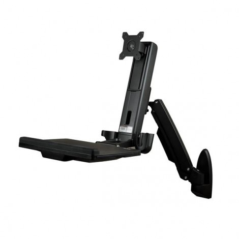 STARTECH WALLSTS1 WALL MOUNT WORKSTATION VESA MONITOR - ADJUSTABLE STANDING DESK 2YR