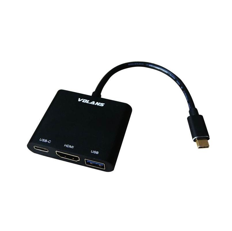 Volans VLUCH3C Aluminium USBC Digital AV Multiport Adapter HDMI PC MEAL