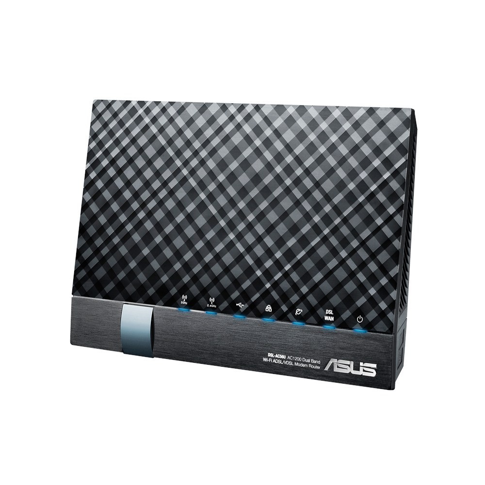 Asus DSLAC56U AC1200 Dual Band 802.11ac VDSL/ADSL Wireless Modem