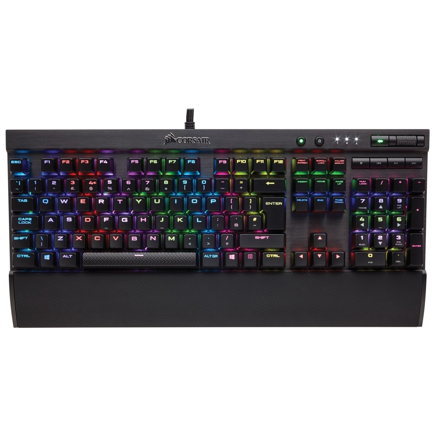 Corsair K70 LUX RGB LED Backlit Gaming Mechanical Keyboard Cherry MX