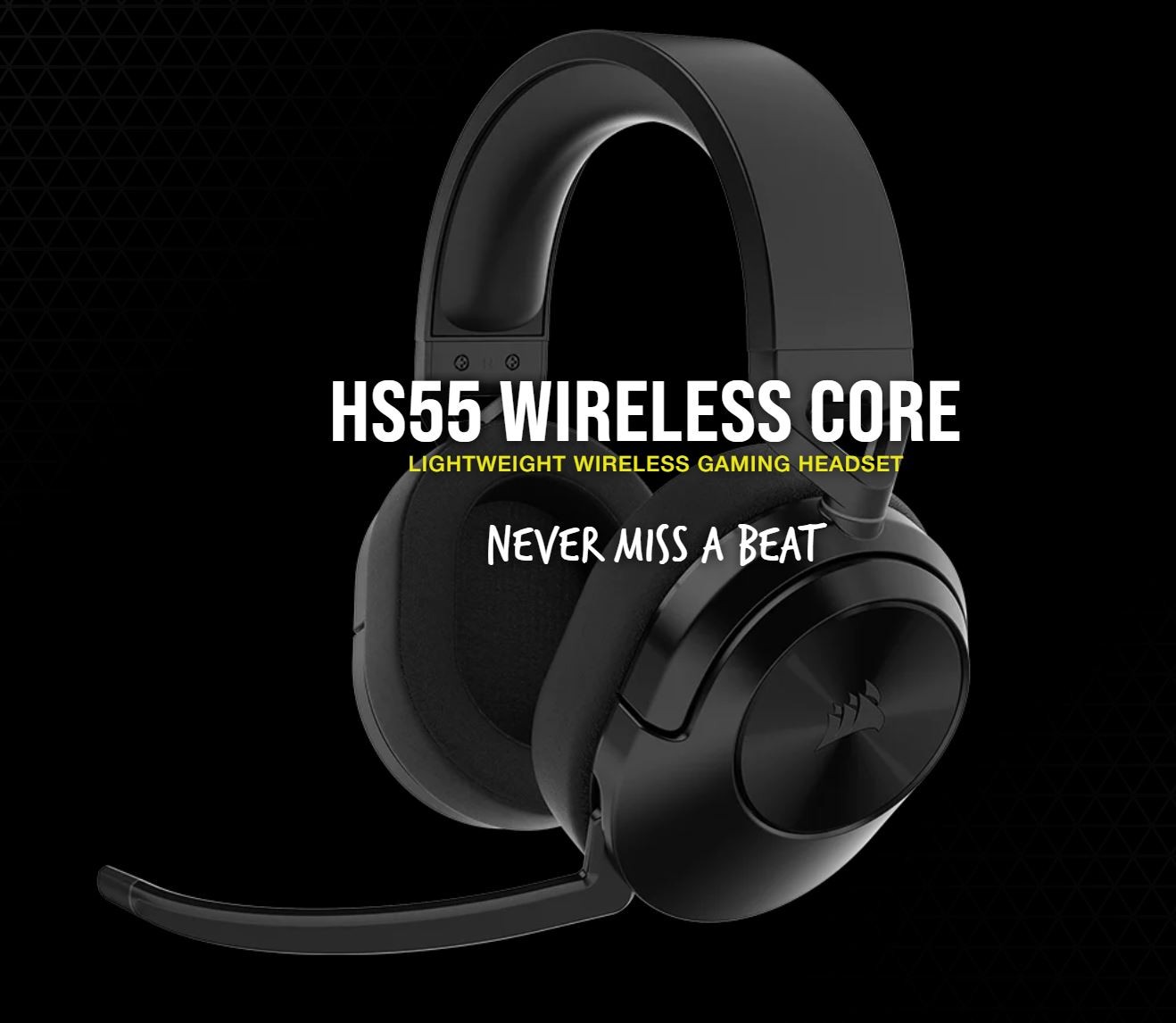 Corsair HS55 Core Carbon Wireless & Bluetooth, PS5, Box X, Switch. Discord Certified, Ultra