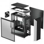 DEEPCOOL R-CL500-BKNMA1N-G-1 CL500 High Airflow Mid-Tower ATX Case Mesh Front Panel, Tempered Glass Side Panel - Image 23