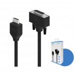 8ware 8W-HDMIDVIF Pro Series 2M HDMI to DVI cable Male to Male Nickel plated high performance 30AWG OD6.0 Copper PVC TPE (Retail package) - Image 1