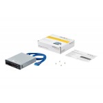 StarTech 35FCREADBU3 USB 3.0 INTERNAL MULTI-CARD READER W/ UHS-II -SD/MICROSD/MS/CF 2YR - Image 2