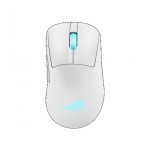 ASUS ROG KERIS II ORIGIN WHITE ROG Keris II Origin Gaming Mouse Moonlight White, ROG Micro Switch II, USB/Bluetooth/RF 2.4GHz, 8000 Hz, AURA Sync, 2 m paracord - Image 1