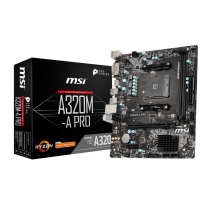 MSI A320M-A PRO AMD mATX Motherboard AM4 Ryzen DVI HDMI