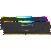 Micron (Crucial) BL2K8G30C15U4BL Crucial Ballistix RGB 16GB (2x8GB) DDR4 UDIMM 3000MHz Black Aluminum Heat Spreader Intel XMP2.0 AMD Ryzen Desktop PC Gaming Memory