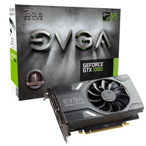 EVGA nVidia GeForce GTX 1060 Gaming 3GB GDDR5 Graphics Video Card DVI HDMI DP VR 03G-P4-6160-KR