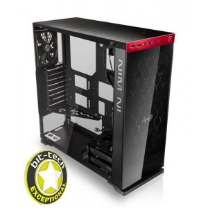 In Win 805 Black/ Red ATX Case, NO PSU