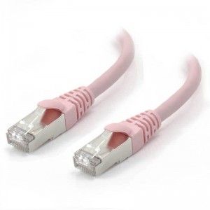 ALOGIC 3m Pink 10GbE Shielded CAT6A LSZH Network Cable
