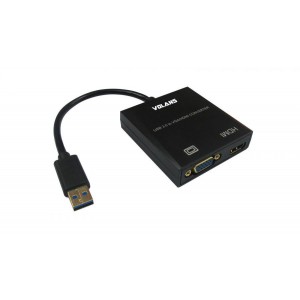 Volans VL-U3VH USB3.0 to VGA/HDMI Display Converter 