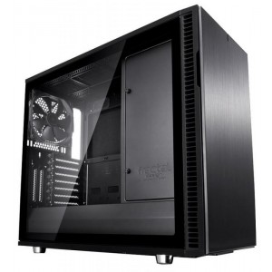Fractal Design Define R6 Blackout ATX Case, T/G Window, No PSU