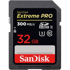 SanDisk 32GB Extreme Pro SDHC Card UHS-II 300MB/s Video Camera DSLR Memory Card SDSDXPK-032G