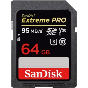 SanDisk 64GB Extreme Pro SDXC Card UHS-I 95MB/s Video Camera DSLR Memory Card SDSDXXG-064G
