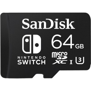 SanDisk 64GB Micro SD Card SDXC UHS-I 100MB/s Memory Card for Nintendo Switch SDSQXAT-064G