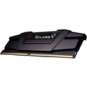G.Skill Ripjaws V Black 16GB (1x16GB) DDR4 3200MHz Single Channel RAM Kit C16 Gaming Desktop Memory PC4-25600 1.35V F4-3200C16S-16GVK