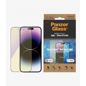 PanzerGlass Apple iPhone 14 Pro Max Anti-Blue Light Screen Protector Ultra-Wide Fit - (2794), AntiBacterial, Scratch Resistant, Shock Resistant