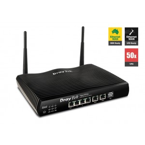 Draytek Vigor2926n Dual WAN Wired Router 5X GbE, 2X USB 3G/4G VPN DV2926N