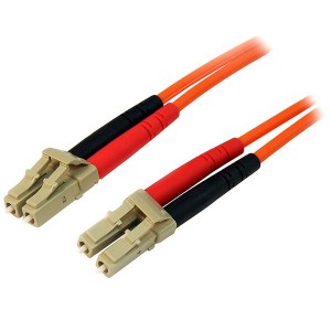 STARTECH 50FIBLCLC2 .COM 2M FIBER OPTIC CABLE - MULTIMODE DUPLEX 50/125 - LSZH - LC/LC, LTW