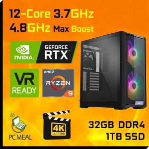 AMD Ryzen 9 5900X 12-Core 3070 8GB 1TB SSD 32GB RAM Gaming Computer Desktop PC