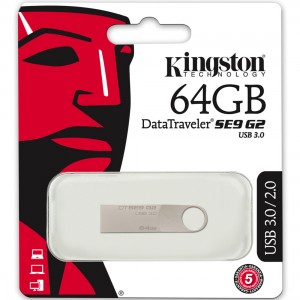 Kingston 64GB Data Traveler USB 3.0 Flash Drive DTSE9G2 