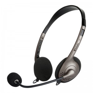 Verbatim Multimedia Headset with Boom Mic, Volume Control, USB - Graphite