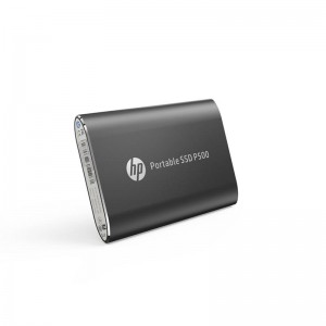 HP P500 120GB USB 3.2 Gen 2 Portable SSD Black 370MB/s Read 110MB/s Write