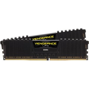 CORSAIR Vengeance LPX 8GB (2 x 4GB) DDR4 DRAM DIMM 2666MHz Unbuffered 16-18-18-35 Black Heat spreader 1.2V XMP 2.0 CMK8GX4M2A2666C16