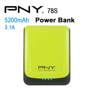 PNY POWER BANK 78S GREEN 7800MAH 2 USB OUTPUT