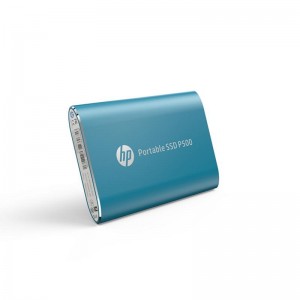 HP P500 120GB USB 3.2 Gen 2 Portable SSD Blue 370MB/s Read 110MB/s Write