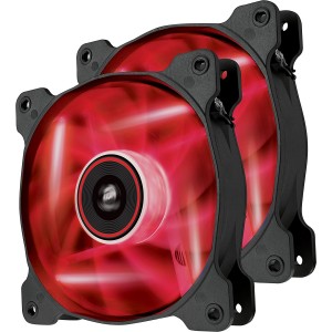 Corsair Air Series SP140 Red LED High Static Pressure 140mm Case Fan 2-Pack CO-9050034-WW