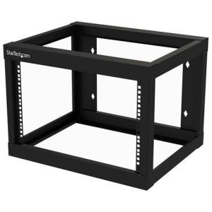 StarTech RK619WALLO 2-Post 6U Heavy-Duty Wall-Mount Network Rack, 19" Open Frame Server Rack for Computer Equipment, Wall Mount Data Rack - Open Frame 6U wall mount server rack for patch panels, switches, data equipment - Heavy Duty 2 post computer/n
