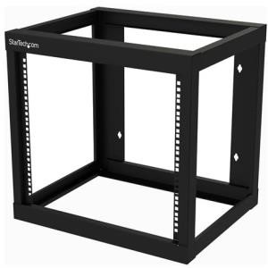 StarTech RK919WALLO 2-Post 9U Heavy-Duty Wall-Mount Network Rack, 19" Open Frame Server Rack for Computer Equipment, Wall Mount Data Rack~ - Open Frame 9U wall mount server rack for patch panels, switches, data equipment - Heavy Duty 2 post computer/