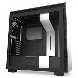 NZXT H710 Tempered Glass Mid-Tower E-ATX Case - Matte White