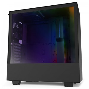 NZXT H510i Smart Tempered Glass Mid-Tower ATX Case - Matte Black
