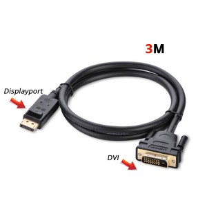 UGREEN DP male to DVI male cable 3M (10222)
