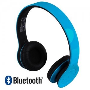 LASER Bluetooth Stereo Wireless Headset Headphone Blue iPhone iPad PS3 PC Mic