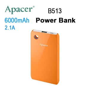 APACER Mobile Power Bank B513 6000mAh Orange