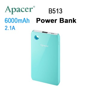 APACER Mobile Power Bank B513 6000mAh Blue