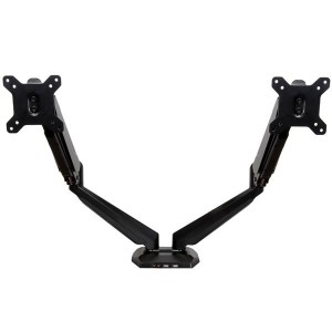 STARTECH ARMSLIMDUO DUAL MONITOR DESK MOUNT <32", <8KG, FULL MOTION, VESA, BLACK, USB, AUDIO, 2YR