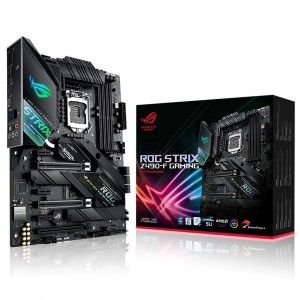 ASUS ROG STRIX Z490-F GAMING Intel Z490 10th Gen LGA1200 ATX MB DDR4 1xDP 1xHDMI 6xUSB3.2 PCIe3.0x16 6xSATA 2xM.2 Aura Sync RGB