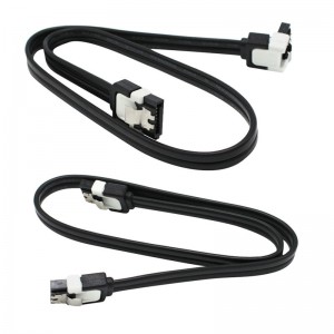 2 x ASUS SATA 3 III 3.0 Data Cable 6Gbps for HDD SSD with Angle and Lead Clip