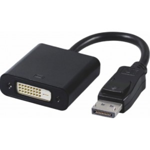 DP-DVI-MF-15 Active Cable Adapter: Active Display Port DP(M) to DVI(F) (24+1) Active support AMD Eyefinity, 4K 60Hz support